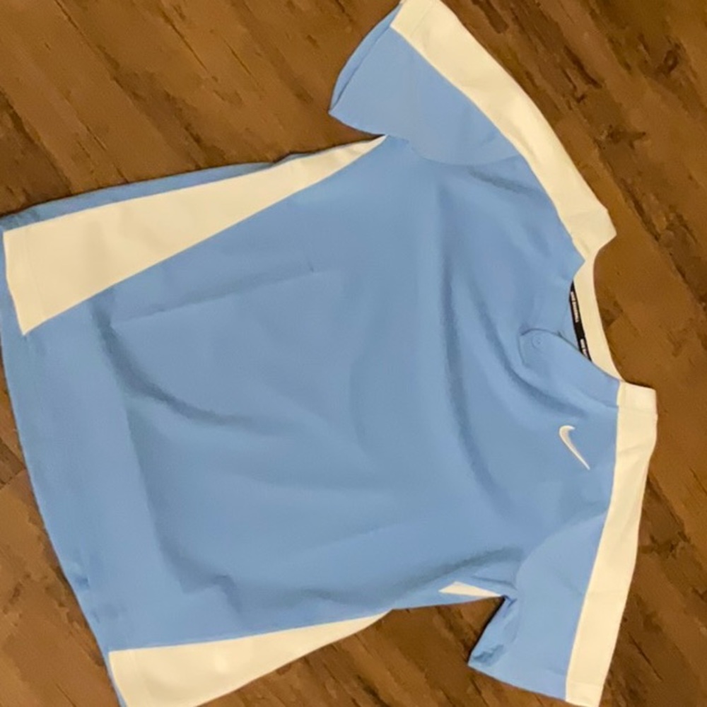 Nike Sky Blue and White Sports Tee